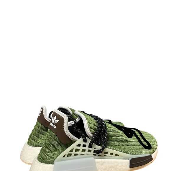 Adidas NMD HU Pharrell BBC Men’s Size 8-8.5 Running Shoe Green White Sneaker - Picture 6 of 10